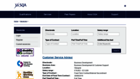 What Jobs.sqa.org.uk website looked like in 2018 (5 years ago)