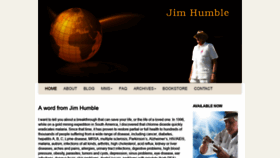 What Jimhumble.co website looked like in 2018 (5 years ago)