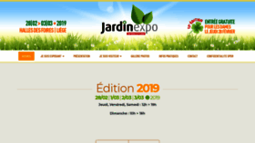 What Jardinexpo.be website looked like in 2018 (5 years ago)