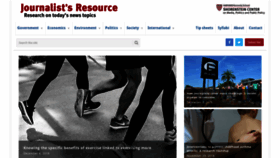What Journalistresource.com website looked like in 2018 (5 years ago)