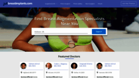What Justbreastimplants.com website looked like in 2018 (5 years ago)