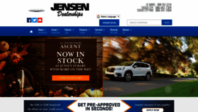 What Jensendealerships.com website looked like in 2018 (5 years ago)