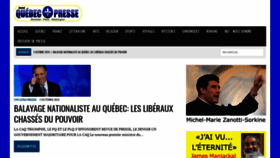 What Journalquebecpresse.org website looked like in 2018 (5 years ago)