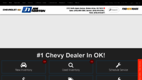 What Jimnortonchevy.com website looked like in 2018 (5 years ago)