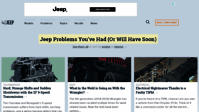 What Jeepproblems.com website looked like in 2018 (5 years ago)