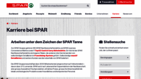 What Jobs.spar.ch website looked like in 2018 (5 years ago)