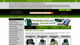 What Justfirstaidkits.co.uk website looked like in 2018 (5 years ago)