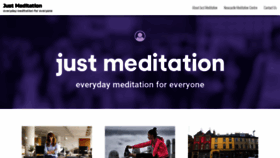 What Justmeditation.org website looked like in 2019 (5 years ago)