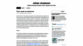 What Johanjonasson.com website looked like in 2019 (5 years ago)