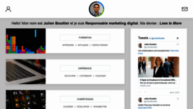 What Julienbouttier.fr website looked like in 2019 (5 years ago)