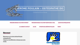 What Jeromepoulain-osteopathe.fr website looked like in 2019 (5 years ago)