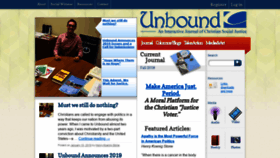 What Justiceunbound.org website looked like in 2019 (5 years ago)