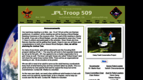 What Jpltroop509.org website looked like in 2019 (5 years ago)