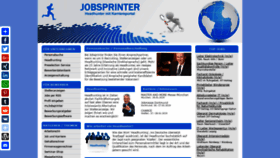 What Jobsprinter.de website looked like in 2019 (5 years ago)