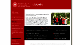 What Jobs.ilstu.edu website looked like in 2019 (7 years ago)