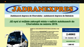 What Jadranexpres.cz website looked like in 2019 (5 years ago)