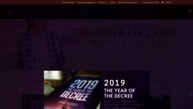 What Jenniferleclaire.org website looked like in 2019 (5 years ago)