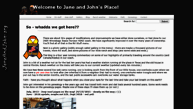 What Janeandjohn.org website looked like in 2019 (5 years ago)