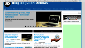 What Juliendelmas.fr website looked like in 2019 (5 years ago)