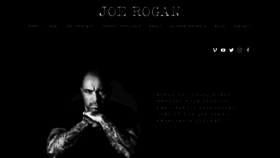 What Joerogan.com website looked like in 2019 (5 years ago)