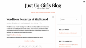 What Justusgirlsblog.com website looked like in 2019 (5 years ago)