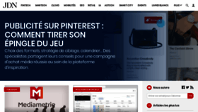What Journaldunet.fr website looked like in 2019 (5 years ago)