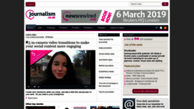 What Journalism.co.uk website looked like in 2019 (5 years ago)
