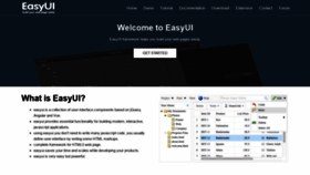 What Jeasyui.com website looked like in 2019 (5 years ago)