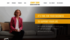 What Jennyshih.com website looked like in 2019 (5 years ago)