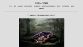 What Jessicahenryfineart.com website looked like in 2019 (5 years ago)