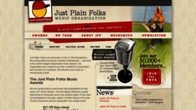 What Justplainfolks.org website looked like in 2019 (5 years ago)