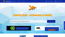 What Joker.com website looked like in 2019 (5 years ago)