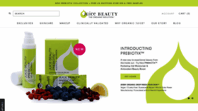 What Juicebeauty.com website looked like in 2019 (5 years ago)