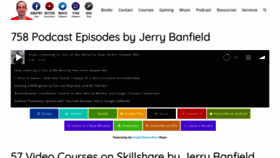What Jerrybanfield.com website looked like in 2019 (5 years ago)