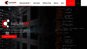 What Justlikeapi.io website looked like in 2019 (5 years ago)