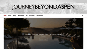 What Journeybeyondaspen.com website looked like in 2019 (5 years ago)