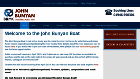 What Johnbunyanboat.org website looked like in 2019 (5 years ago)