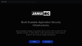 What Janusec.com website looked like in 2019 (5 years ago)
