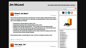 What Jimmcleod.net website looked like in 2019 (5 years ago)