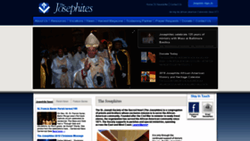 What Josephites.org website looked like in 2019 (5 years ago)