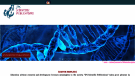What Jpsscientificpublications.com website looked like in 2019 (5 years ago)
