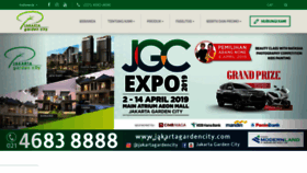 What Jakartagardencity.com website looked like in 2019 (5 years ago)