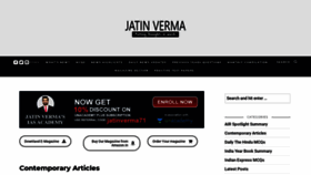 What Jatinverma.org website looked like in 2019 (5 years ago)