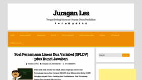 What Juraganles.com website looked like in 2019 (5 years ago)