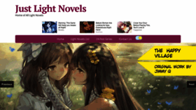 What Justlightnovels.com website looked like in 2019 (5 years ago)