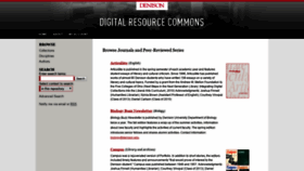 What Journals.denison.edu website looked like in 2019 (5 years ago)