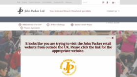 What Johnpacker.co.uk website looked like in 2019 (5 years ago)