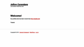 What Jeffreycarandang.com website looked like in 2019 (5 years ago)