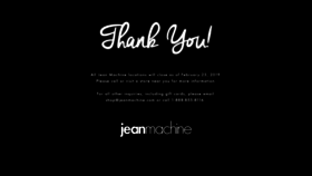 What Jeanmachine.com website looked like in 2019 (5 years ago)