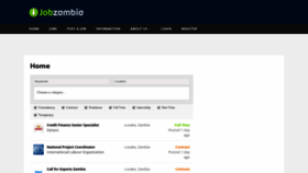 What Jobzambia.com website looked like in 2019 (6 years ago)